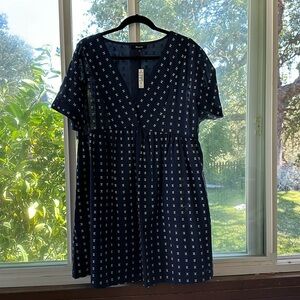 Madewell V-Neck Dolman Sleeve Mini Dress in XL